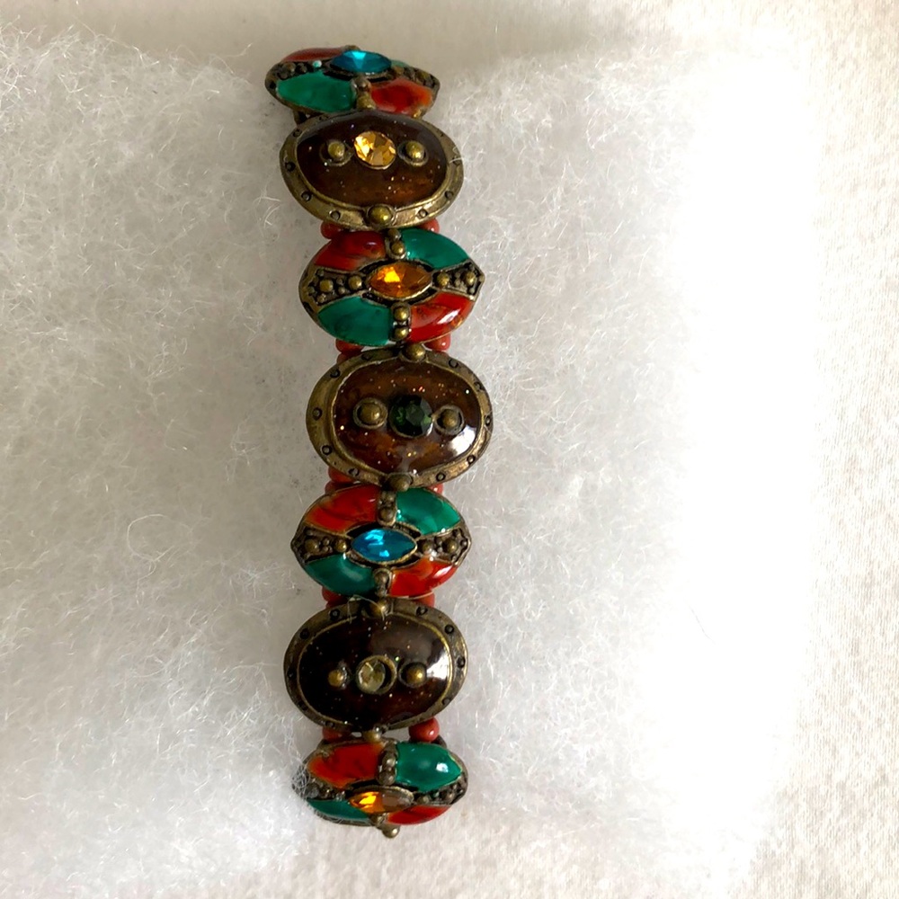 Enamel Spanish Stretch Bracelet